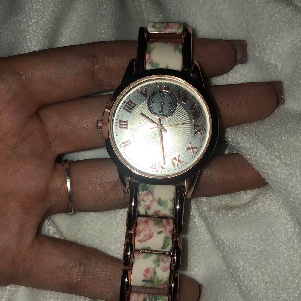 Rose gold watch